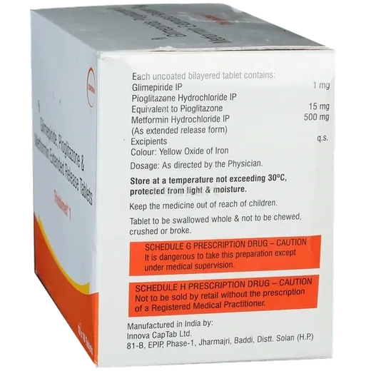 triobimet 1mg tablet 10's